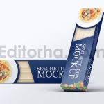 دانلود موکاپ جعبه اسپاگتی Spaghetti Box Mock-up