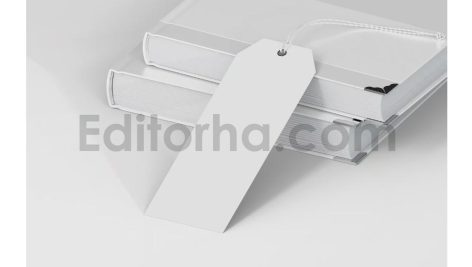 دانلود موکاپ بوک مارک، نشانک کتاب طرح ماه