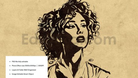 دانلود افکت کنده کاری روی عکس