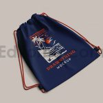 دانلود موکاپ کیف بندکشی Drawstring Bag Mockup