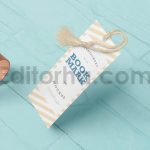 دانلود موکاپ بوک مارک، نشانک کتاب منگوله‌دار