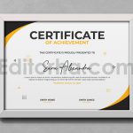 دانلود فایل لایه باز سرتیفیکیت در دو شکل Certificate Templates