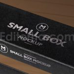 دانلود موکاپ جعبه سیاه مستطیلی ۵ Black Rectangular Box Mockups