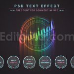 دانلود فایل افکت متن رنگین کمان یونیکورن Unicorn Rainbow – PSD Editable Text Effect