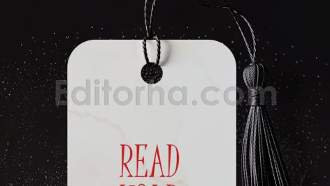 دانلود موکاپ بوک مارک، نشانک کتاب منگوله‌دار