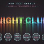 دانلود فایل افکت متن رنگین کمان یونیکورن Unicorn Rainbow – PSD Editable Text Effect