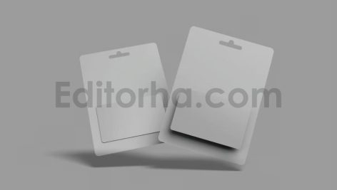 دانلود موکاپ گیفت کارت و نگه‌دارنده یا کارت هدیه با بسته‌بندی