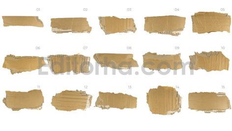 دانلود مجموعه ۱۵ عددی مقوا پاره شده Torn Cardboard Pieces