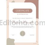 دانلود فایل لایه باز سرتیفیکیت چندمنظوره Raina Monarch – Certificate Template