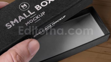 دانلود موکاپ جعبه سیاه مستطیلی ۵ Black Rectangular Box Mockups