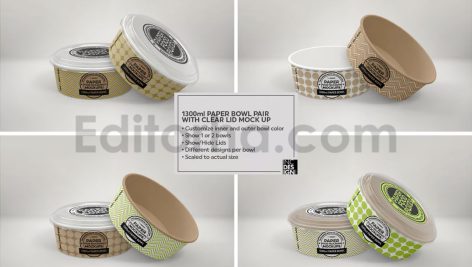 دانلود پک ۸ تایی موکاپ بسته‌بندی جعبه کاغذی غذا Paper Food Box Packaging Mockups Vol. 08