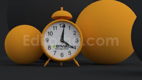 دانلود پروژه آماده پریمیر: لوگوموشن ساعت همراه با موسیقی