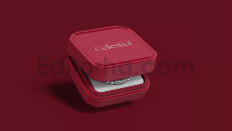 دانلود موکاپ لایه باز جعبه جواهرات Jewelry Box Mockup