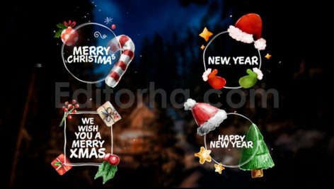 دانلود پروژه آماده پریمیر: تایتل کریسمس همراه با موسیقی