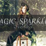 دانلود مجموعه ۱۲ تایی اورلی اکلیل جادویی Magic Sparkles Photo Overlays