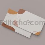دانلود موکاپ گیفت کارت یا کارت هدیه با بسته‌بندی