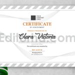 دانلود فایل لایه باز سرتیفیکیت خاکستری Simple Grey Certificate / Diploma Template