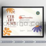 دانلود فایل لایه باز سرتیفیکت با تم باغ گل Flower Garden – Certificate
