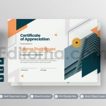 دانلود فایل لایه باز سرتیفیکت سبز شرکتی
