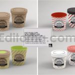 دانلود پک ۸ تایی موکاپ بسته‌بندی جعبه کاغذی غذا Paper Food Box Packaging Mockups Vol. 08