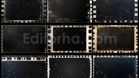 دانلود مجموعه ۱۰ تایی افکت فیلم قدیمی گرانج Grunge Old Film Frame Effect