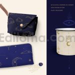 دانلود پترن و تصاویر آسمانی Celestial Patterns & Illustrations