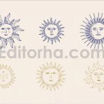دانلود پترن و تصاویر آسمانی Celestial Patterns & Illustrations