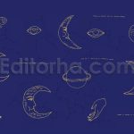 دانلود پترن و تصاویر آسمانی Celestial Patterns & Illustrations