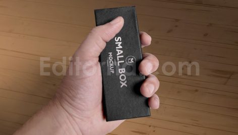 دانلود موکاپ جعبه سیاه مستطیلی ۵ Black Rectangular Box Mockups