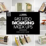 دانلود موکاپ بسته‌بندی فست فود Fast Food Boxes Vol.5: Take Out Packaging Mockups