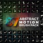 دانلود ۸۷ براش فتوشاپ حرکت آبستره Abstract Motion Brush Pack