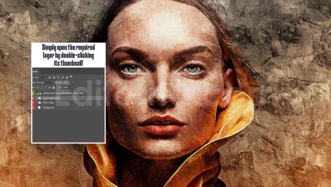 دانلود فایل لایه باز استایل فتوشاپی نفاشی آبستره