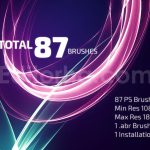 دانلود ۸۷ براش فتوشاپ حرکت آبستره Abstract Motion Brush Pack