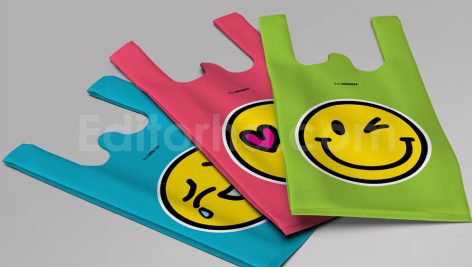 دانلود مجموعه ۳تایی موکاپ کیف اِکو بَگ WCut Eco Bag Soft Packaging Mockup