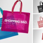 دانلود موکاپ کیسه خرید توری Mesh Nylon Shopping Tote Branding Mockup