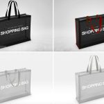 دانلود موکاپ کیسه خرید توری Mesh Nylon Shopping Tote Branding Mockup