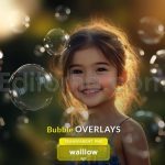 دانلود اورلی عکس ترنسپرنت حباب رئالیستیک Realistic bubble transparent PNG photo overlays
