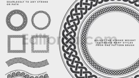 مجموعه وکتور پترن های سلتیک Celtic patterns vector bundle