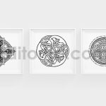 مجموعه وکتور پترن های سلتیک Celtic patterns vector bundle