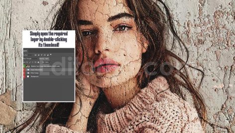 دانلود فایل لایه باز استایل فتوشاپی افکت دیوار بتنی