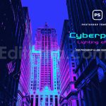 دانلود افکت فتوشاپ سایبرپانک Cyberpunk Effect Photoshop