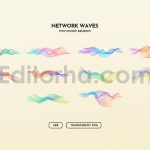 دانلود براش فتوشاپ امواج دیجیتالی Digital Grid Waves Photoshop Brushes
