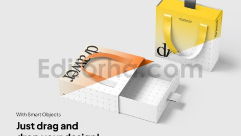 دانلود موکاپ جعبه کشویی Drawer Box Mockup