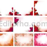 دانلود مجموعه ۳۵ عددی بک گراند اورلی گلدار Floral Texture Background Overlays