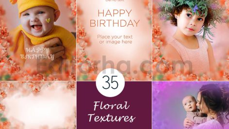 دانلود مجموعه ۳۵ عددی بک گراند اورلی گلدار Floral Texture Background Overlays