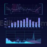 دانلود مجموعه وکتور موج و گرافیک صدا و رابط اچ یو دی Sound waves and graphics
