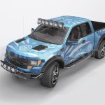 دانلود موکاپ کامیون کویرنوردی Pick Up Truck Mock-Up