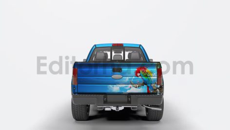 دانلود موکاپ کامیون کویرنوردی Pick Up Truck Mock-Up