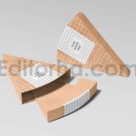 دانلود موکاپ جعبه اسلایسی پیتزا Pizza Slice Box Mockup