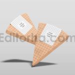 دانلود موکاپ جعبه اسلایسی پیتزا Pizza Slice Box Mockup